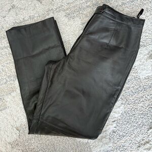 Vintage Bod & Christensen Size 16 Brown Leather Pants